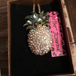 Betsey Johnson Pineapple Brooch/Necklace